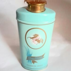 Full Vtg Elizabeth Arden Blue Grass Dusting Powder New in Tin 2 Oz